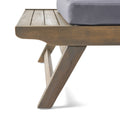 Sedona Club Chair Dark Grey Wood