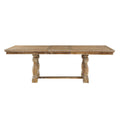Traditional Dining Set 9Pc Extendable Table And 8 Side Chairs Wheat Finish Wooden Dining Kitchen Furniture Wood Wood Wheat Seats 8 Wood Dining Room Removable Leaf Extendable Trestle Rectangular