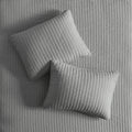 2 Piece Quilt Set Grey Twin Twin Xl Twin Grey Cotton