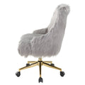Grey And Gold Swivel Office Chair Solid Grey Gold Office Rectangular Luxury Office Chairs Solid Back Swivel Fabric Metal