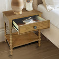 Nightstand Natural See Below Natural Wood