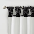 Twist Tab Total Blackout Window Curtain Panel Black 50X95