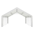 20X32Ft Party Tent Heavy Duty, Large Wedding Event Shelters With 3 Storage Bags & Removable Sidewalls, Outdoor Canopy Gazebo Commercial Tents For Parties Carport Camping Garden Patio White Metal