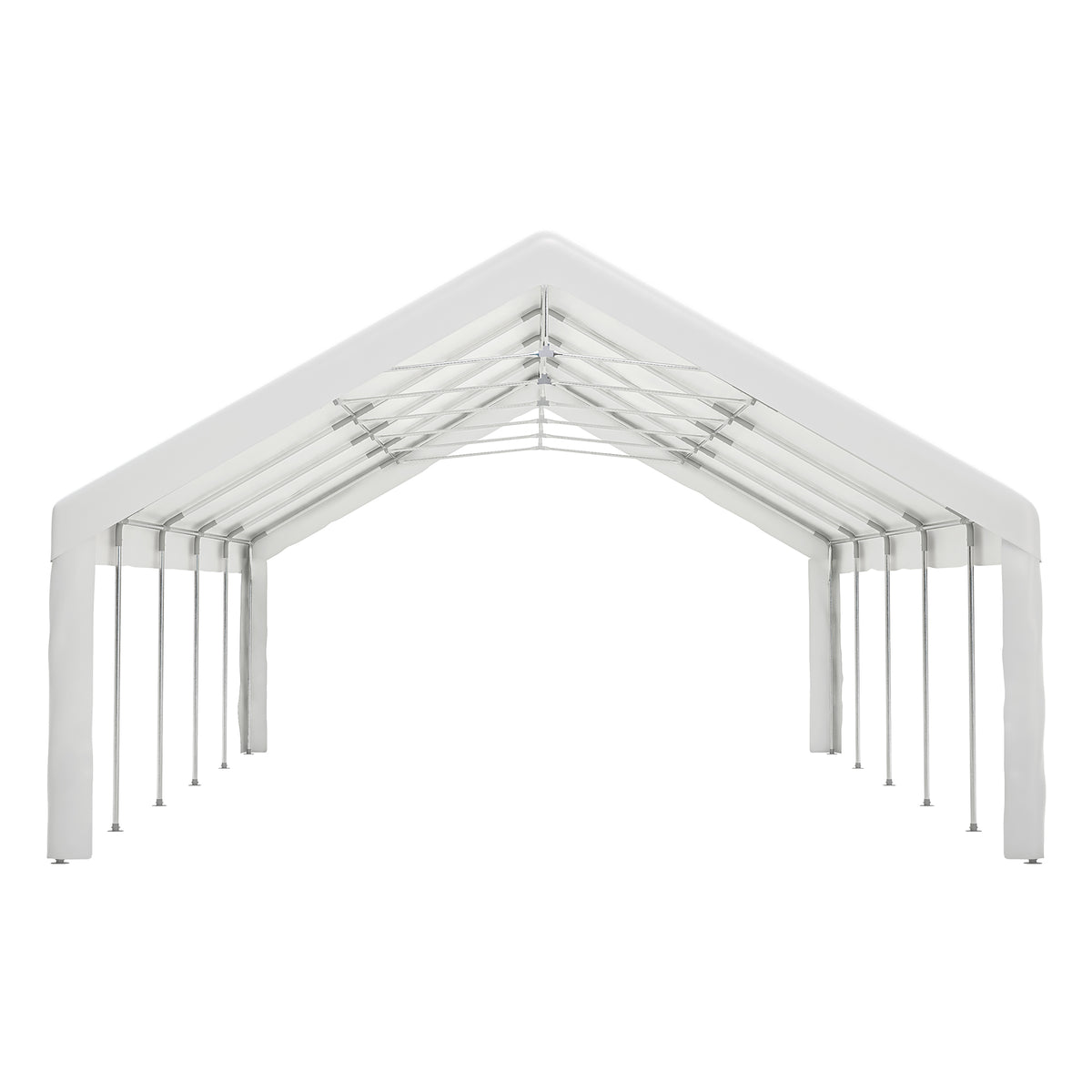 20X32Ft Party Tent Heavy Duty, Large Wedding Event Shelters With 3 Storage Bags & Removable Sidewalls, Outdoor Canopy Gazebo Commercial Tents For Parties Carport Camping Garden Patio White Metal