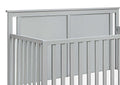 Connelly Mini Crib With Mattress Pad Gray Rockport Gray Grey Wood