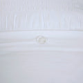 4 Piece Cotton Seersucker Duvet Cover Set Queen White Cotton