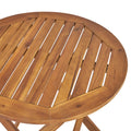 Hillside Bistro Set,2 Chairs 1 Table Brown Wood