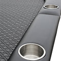 95 Inches Poker Table Model 18755 Black With Cup Holders And Chips Tray Black Primary Living Space Modern Plastic,Wood