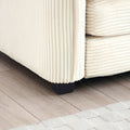 Family Sofa Set Deep Seat Sofa, Warm Sofa For Home Cinema And Living Room, One 2 Seater Sofa And One 3 Seater Sofa,Beige Corduroy Beige Corduroy 5 Seat