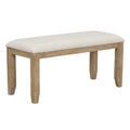 Dining Room Table And Chairs With Bench, Rustic Wood Dining Set, Set Of 6 Natural Wood Wash Natural Wood Wash Solid Wood