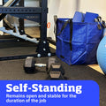 Heavy Duty Storage Tote Bag 22 Gallon Rugged Woven Polypropylene Moving Bag Blue Polypropylene