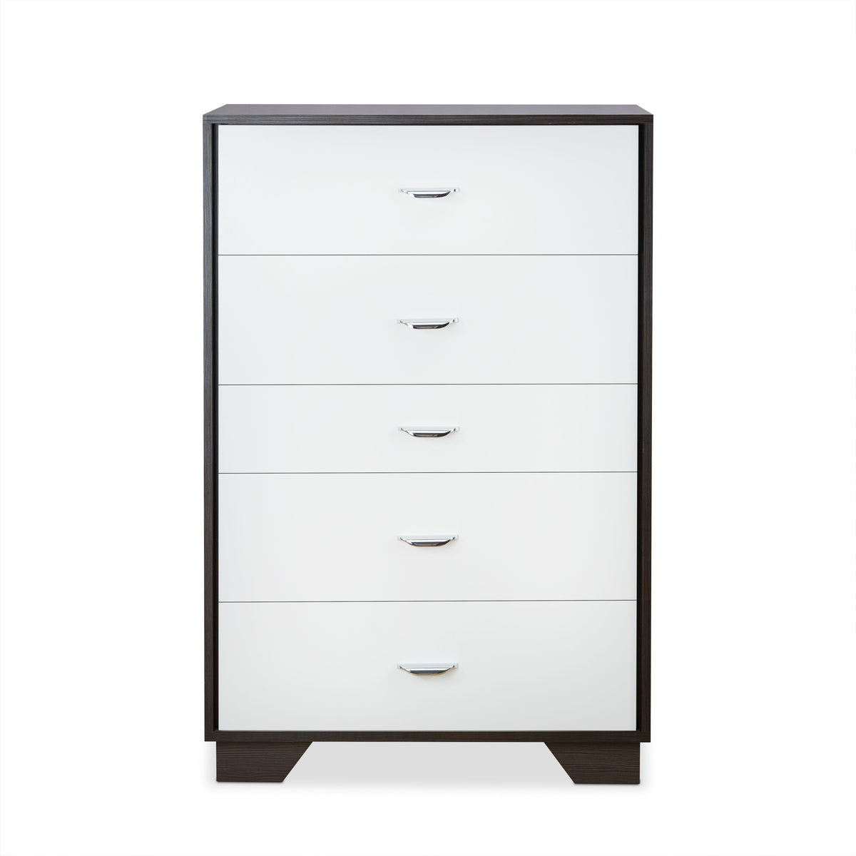 Eloy White & Espresso Finish Chest Espresso,White Mdf