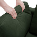 Oversized Modern 6 Seat Upholstered Sofa, Large Sectional Sofa With Storage Seats And Ottomanssofa Bed With Thick And Soft Cushions At All Sidesadjustable Arms And Backs Green Green Polyester 4 Seat