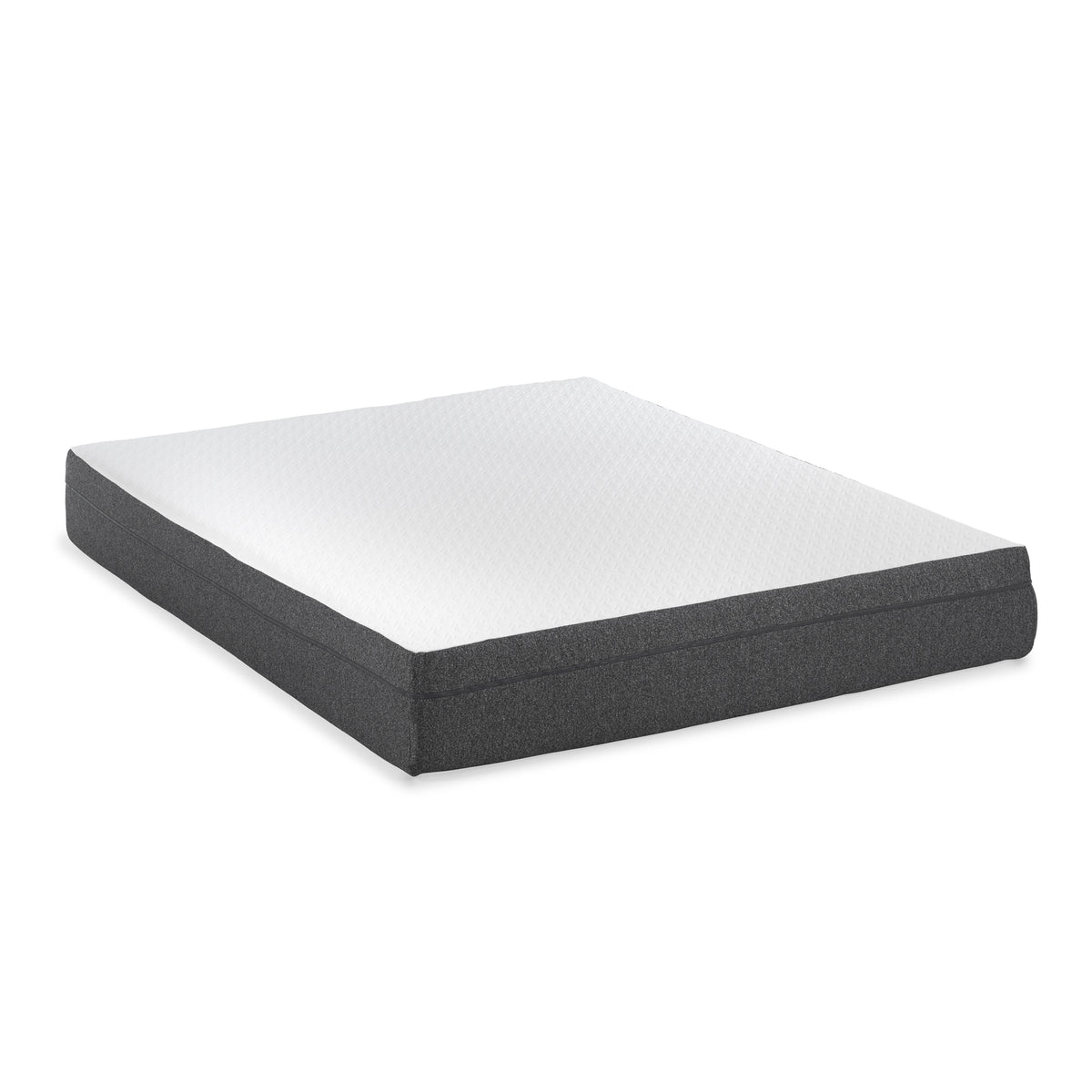 10" Rose Medium Gel Memory Foam Mattress With Edge Support And Air Grid Queen White Foam Queen