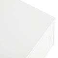 Tv Stand With Fluted Tempered Glass Doors For Tvs Up To 95'', Functional Media Console With Arched Cabinet Doors, Entertainment Center With App Controlled Led Light For Living Room, White White Primary Living Space 90 Inches Or Larger 90 Inches Or Larger