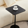Mdf With Metal Feet, Square, Located In Living Space And Lounge Area, Coffee Table, Computer Desk, Black, 15.74