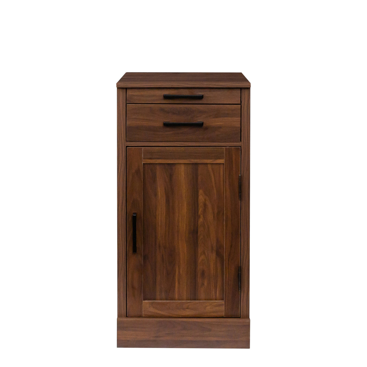 Brown Walnut Color Modular Wine Bar Cabinet Buffet Cabinet With Hutch For Dining Room Walnut Particle Board Mdf