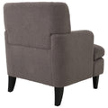 Upholstered Accent Chair Tufted Armchair For Living Room And Bedroom, Russet Brown Brown Birch Foam Teddy