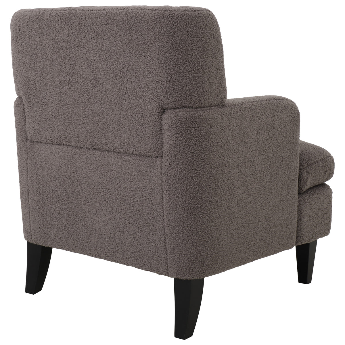 Upholstered Accent Chair Tufted Armchair For Living Room And Bedroom, Russet Brown Brown Birch Foam Teddy