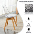 White Stone Burning Tabletop With Rubber Wooden Legs, Foldable Computer Desk, Foldable Office Desk,4 Modern Chairs Can Rotate 360 Degrees,The Seat Cushion Is Made Of Pu Material. Zd 1545Sc 003 White Sintered Stone