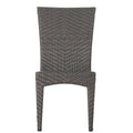 Josh Pe Wicker Sidechair,1Pc Brown Multi Iron