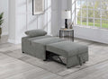 Contemporary Sleeper Sofa Chair Pillow Plush Tufted Seat 1Pc Convertible Sofa Smoke Color Wide Welt Corduroy Smoke Corduroy Wood Primary Living Space Pillow Back Contemporary,Modern,Transitional