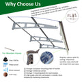 Da7934W Series Door Window Awning Canopy Made Of 0.137Inch Thick Crystal Solid Polycarbonate Sheet And Aluminum Alloy With Valance In Size Of 79