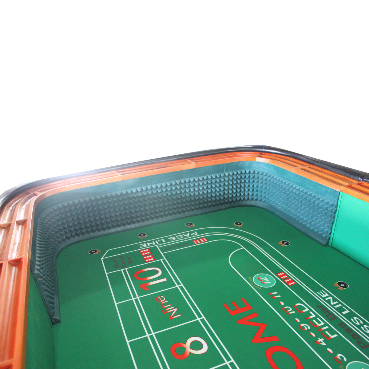 12 Feet Craps Table Model 13829 Green Green Primary Living Space Modern Wood