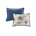 6 Piece Reversible Printed Microfiber Daybed Cover Set Blue Daybed Blue Microfiber