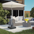 Outsunny 88 Lbs. Fillable Umbrella Base With Steel Umbrella Holder For 1.25