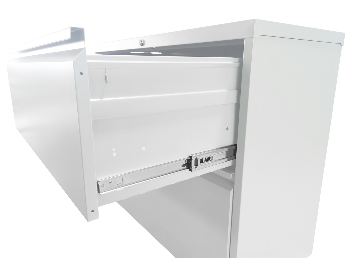 5 Drawer Metal Lateral File Cabinetwhite Filing Cabinet With Lock, Lockable File Cabinet For Home Office, Locking Metal File Cabinet For Legal Letter A4 F4 Size Filing Cabinets 5 Or More Drawers Antique White Office Drawers Included Modern Metal Metal