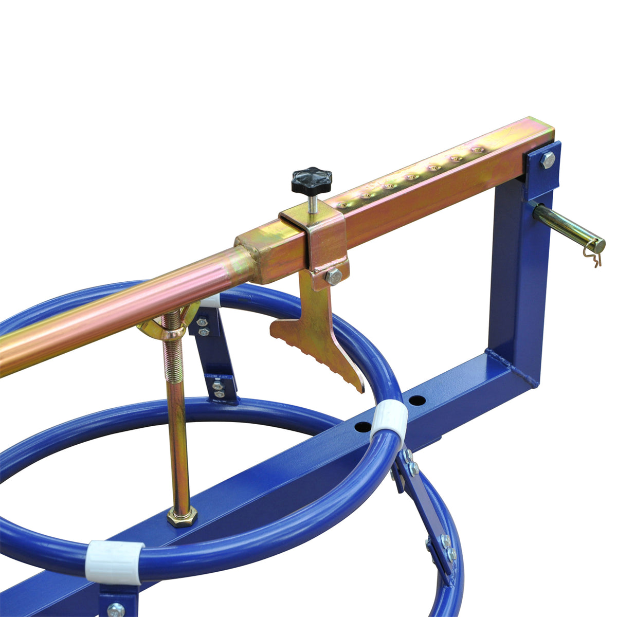 Homcom Motorcycle Tire Changer Stand With Adjustable Bead Breaker, Fit For 16 22In Tyres Blue Steel