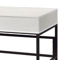 Natural And Black Writing Desk With Usb Port Black Natural Built In Outlets Or Usb Writting Desk Office Industrial Rectangular Drawers Wood Metal