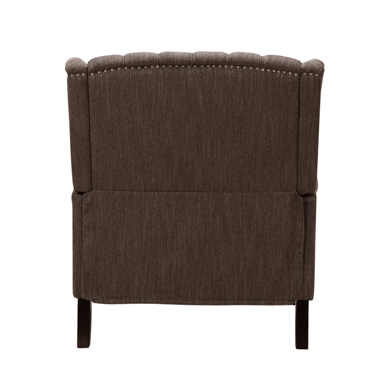 One And Half Seater Recliner Brown Fabric