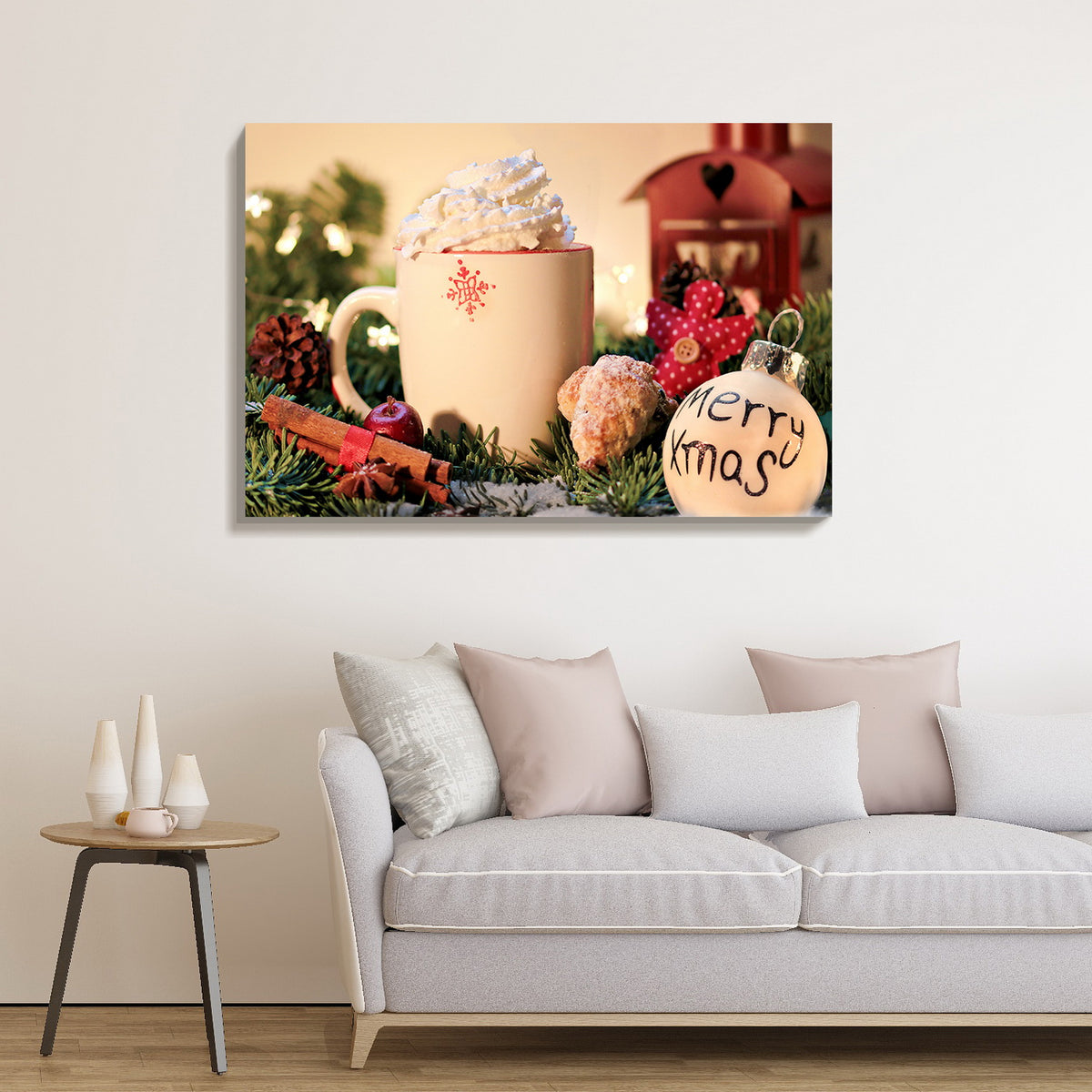 1Pcs Drop Ping Christmas Winter Wall Art Festival Paintings Decorations Party Picutres Gift Poster For Home Wall Decor Framed 4832In Thickness 1.5Inch Rectangle Framed Multicolor Christmas Oversized