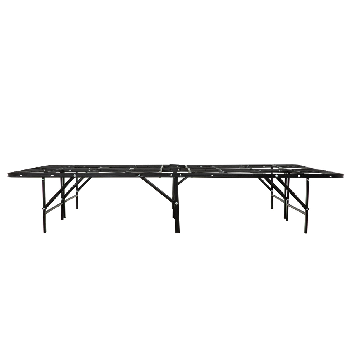 Metal Mattress Foundation Bed Frame, Cal King Size Bed Base, Bedroom Furniture, Black Box Spring Not Required California King Black Bedroom Modern Bed Frame Steel