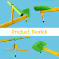 Garden Kids Playground Seesaw Steel Outdoor Seesaw 360 Degree Rotation Seesaw Playground Equipment Antique Yellow 200 Lbs & Over 5 To 8 Years Metal Indoor & Outdoor Use