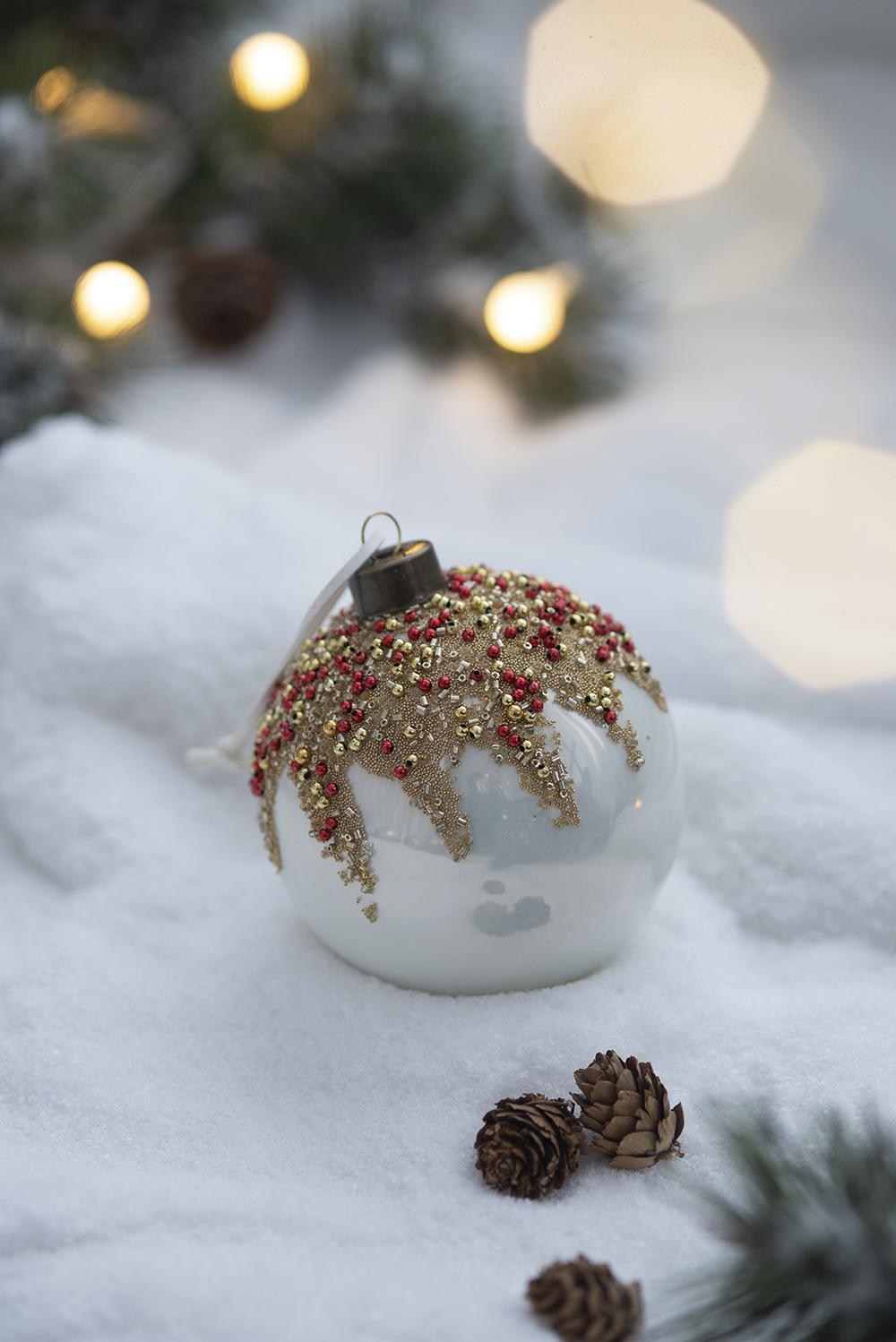 D3.9" Christmas Ball Ornaments, Glass Decorative Hanging Ball Christmas Tree Ornaments For Holiday Party Decorations, Set Of 6 Multi Glass