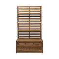 Sylmar Storage Bench With Rack Teak Acacia Wood