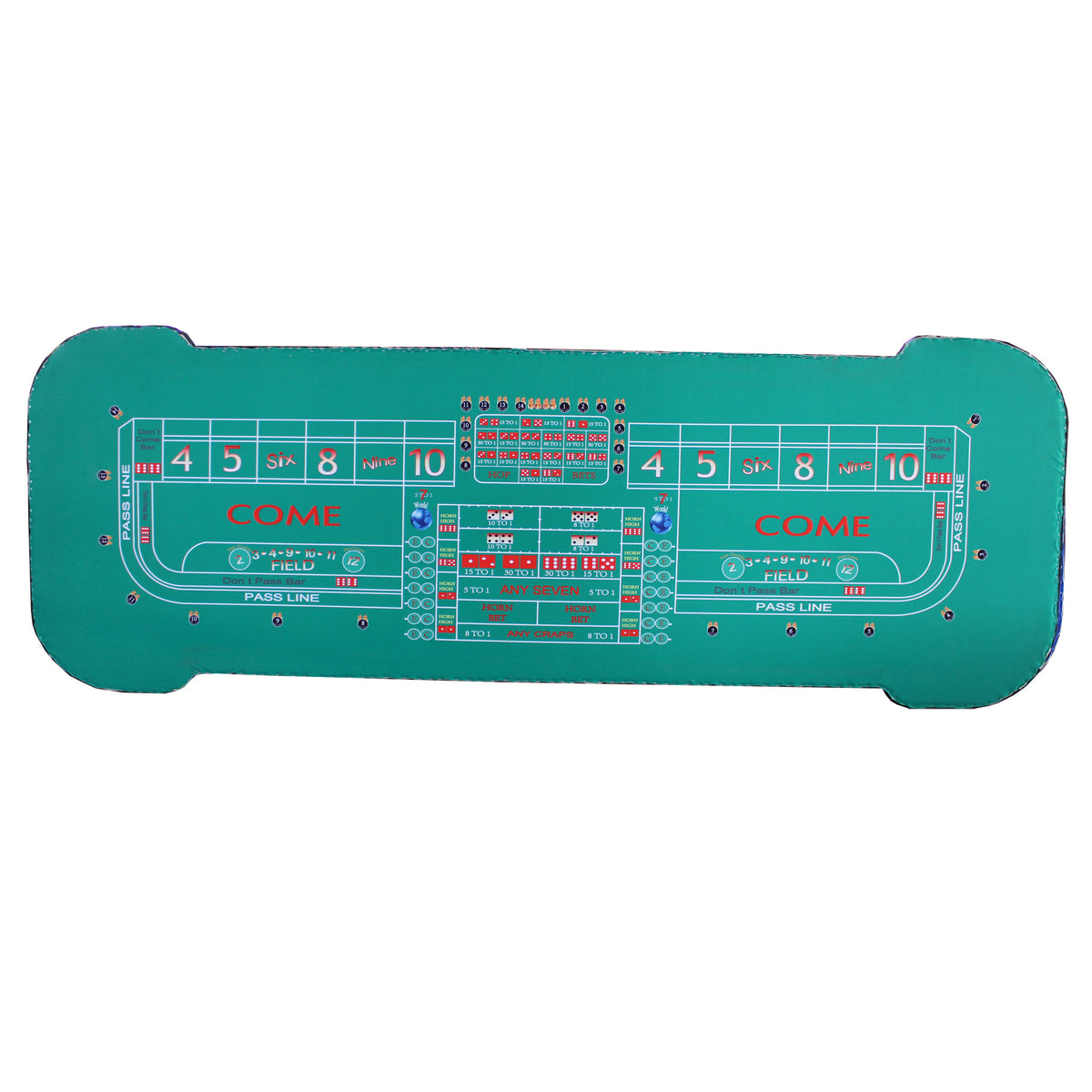 12 Feet Craps Table Model 13829 Green Green Primary Living Space Modern Wood