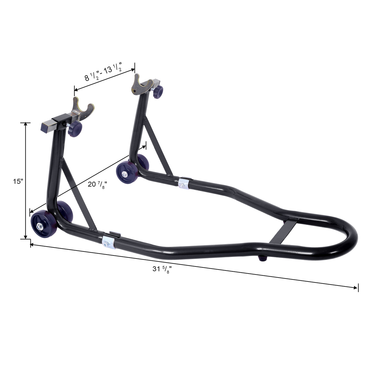 Motorcycle Stand 1000Lb Sport Bike Front And Rear Wheel Lift Swingarm Paddock Stands Black U Black Steel