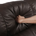 Recliner Chair With Phone Holder,Electric Power Lift Recliner Chair With 2 Motors Massage And Heat For Elderly, 3 Positions, 2 Side Pockets, Cup Holders Brown Faux Leather Power Remote Metal Primary Living Space American Design Eucalyptus Foam Bonded