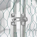 Xpt033 Outdoor Chicken Coop Metal Big Space 10*6*6Ft Silver Grey Metal