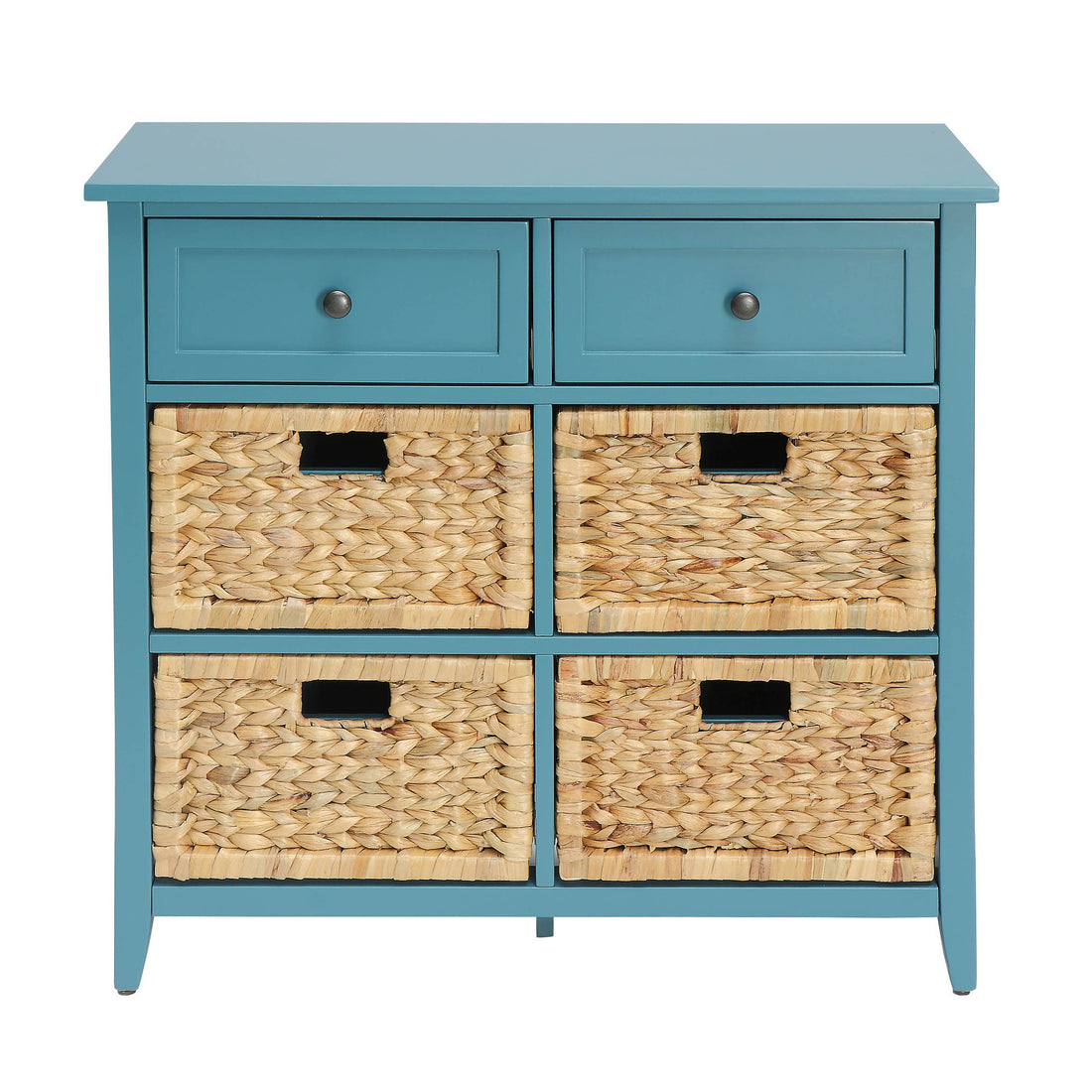 Teal Console Table With Storage Teal Primary Living Space Transitional Drawers Rectangular Wood
