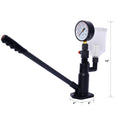 400Bar 6000Psi Fuel Injector Nozzle Tester Professional Auto Repair Tool With Dual Scale Gauge For Tractors Nozzle Pop Pressure Tester Black Steel