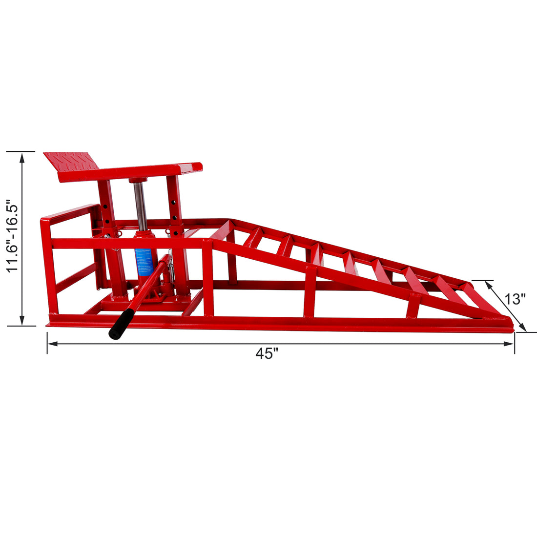 Auto Car Truck Service Ramps Lifts, Garage Car Lift Hydraulic Ramps Black 5 Ton,Automotive Hydraulic Lift Repair Frame Lift 2 Pack Red Red Steel