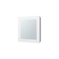 Payson Medicine Cabinet In Melamine With Included Mirror, White White 1 2 18 To 23 In Mirror Included Bathroom Wall Mounted Minimalist,Modern 5 10 Inches Particle Board Melamine