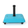Wheelie Umbrella Base Square Teal Concrete