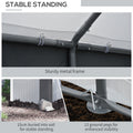 Outsunny 8' X 6' X 7' Walk In Greenhouse, Outdoor Garden Warm Hot House With 4 Roll Up Windows, 2 Zippered Doors And Weather Cover, White White Polyethylene