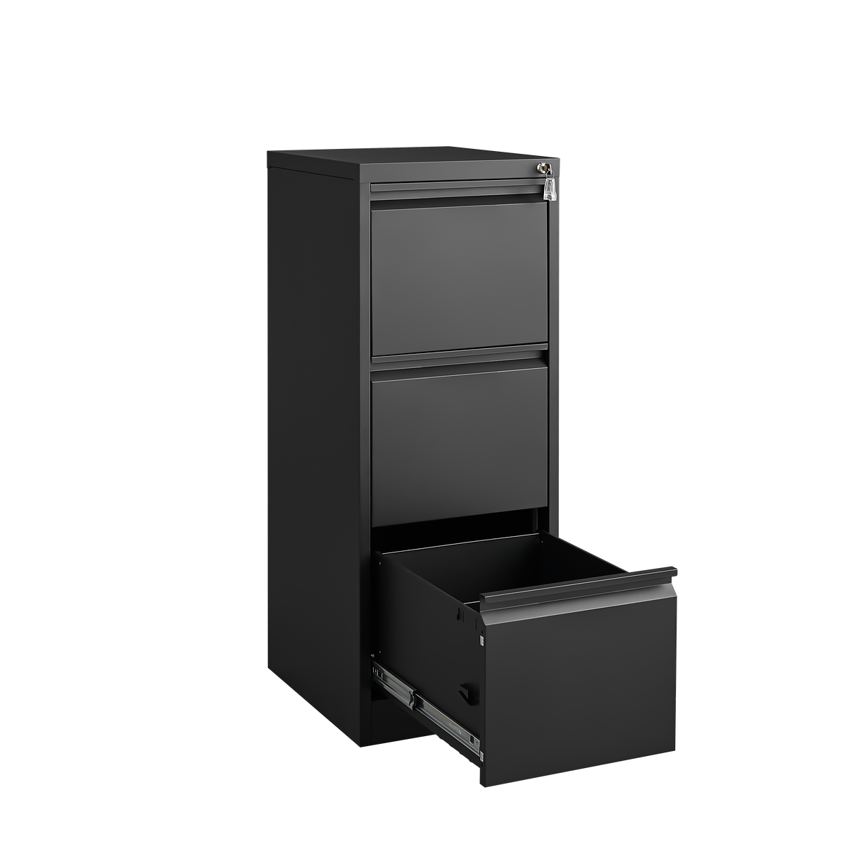 3 Drawer File Cabinet With Lock,Two Drawer Filing Cabinet,Vertical Metal File Cabinet For Home Office Organizer Storage Cabinet Fit Letter A4 Legal Size File Filing Cabinets 3 4 Drawers Black Office